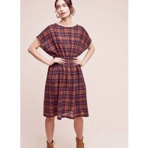 Anthropologie ~ Christine Alcalay Tess Plaid Wool Dress